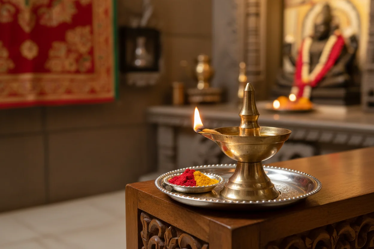 Oil Offering at Navgraha Shani Temple