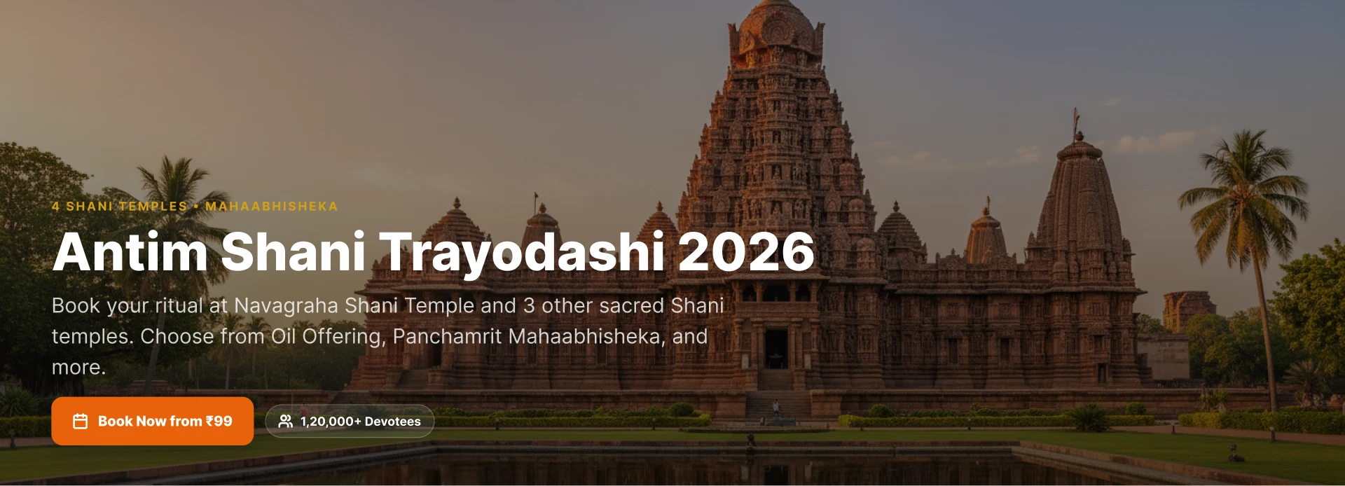 Antim Shani Trayodashi ritual at Shani temples