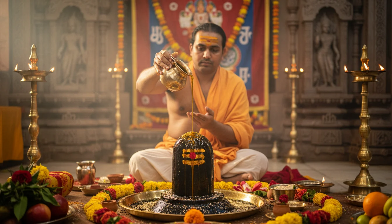 Oil-Til Mahabhisheka at 4 Shani Temples