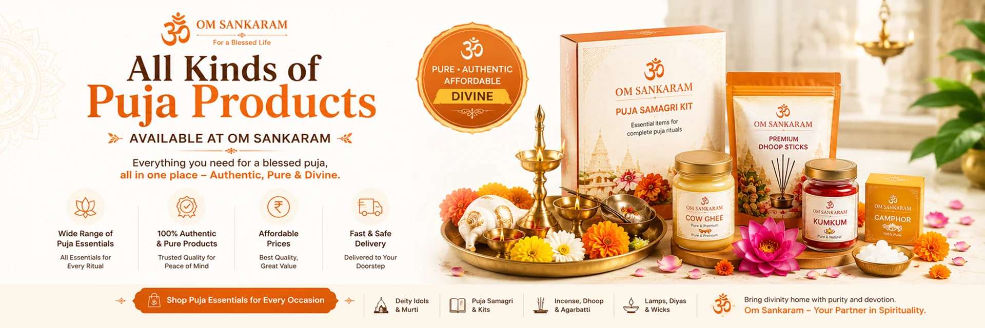 Pure sacred essentials delivered to your door