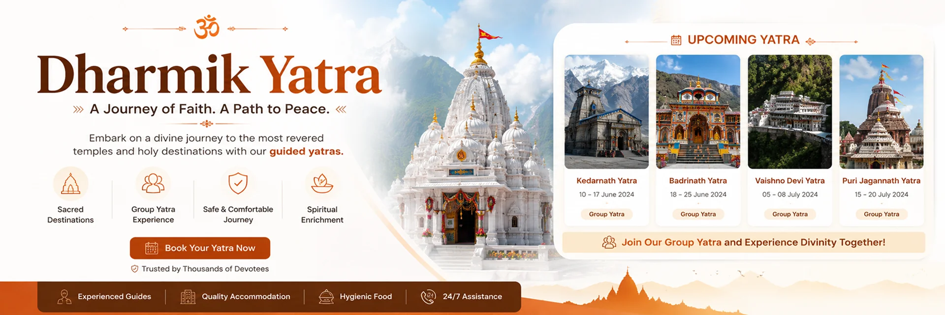 Explore dharmik yatra packages across India